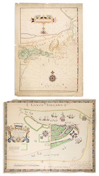 (NEW YORK CITY.) Group of 9 nineteenth-century maps of Manhattan,